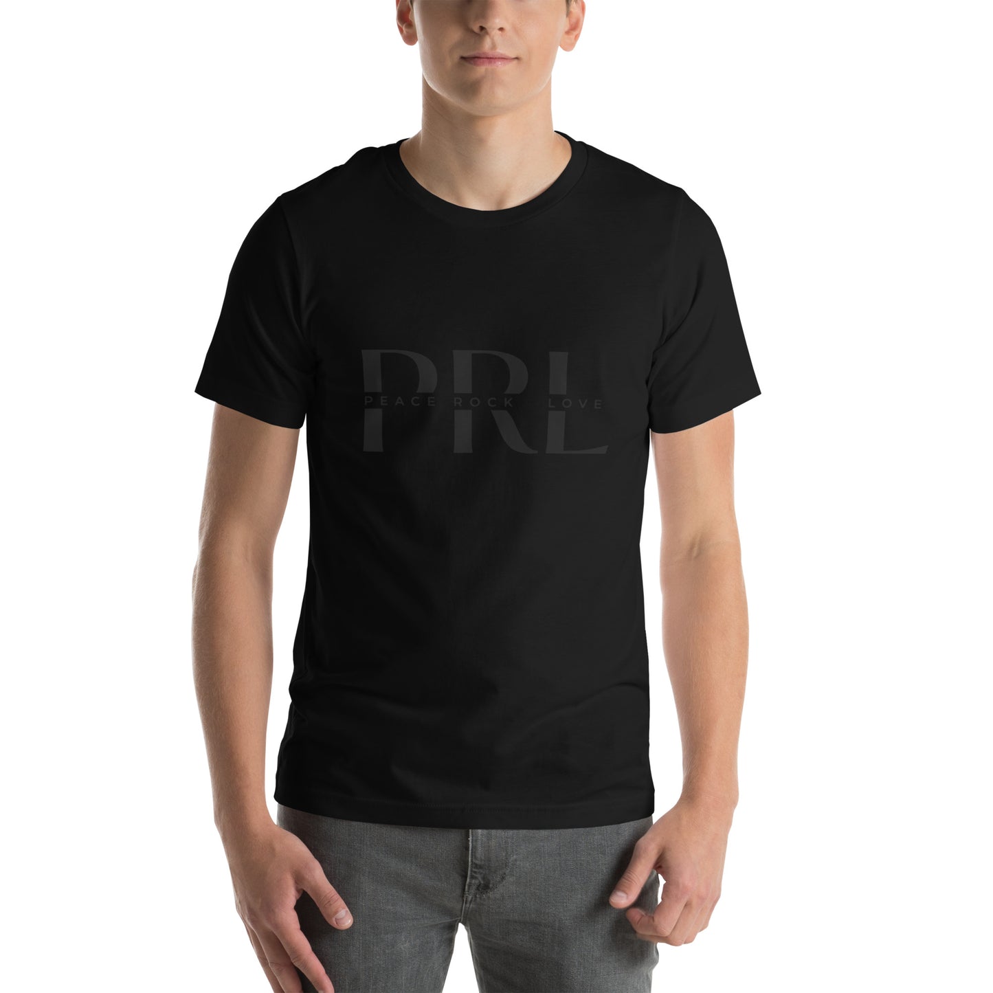 PRL Logo | Gray on Black Unisex t-shirt