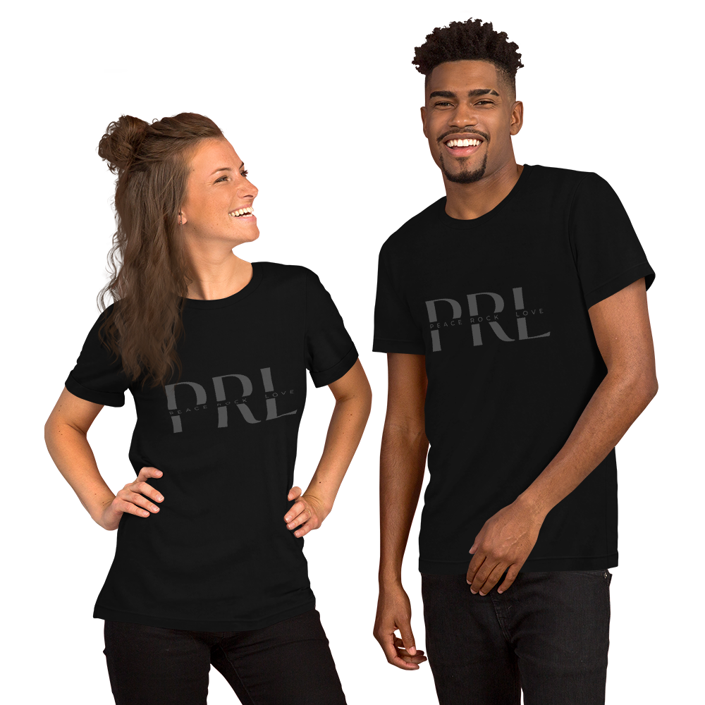 PRL Logo | Gray on Black Unisex t-shirt