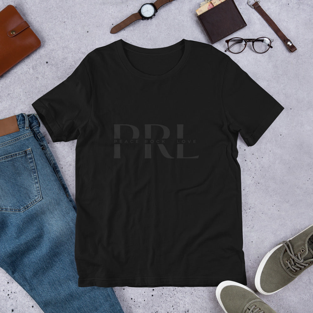 PRL Logo | Gray on Black Unisex t-shirt