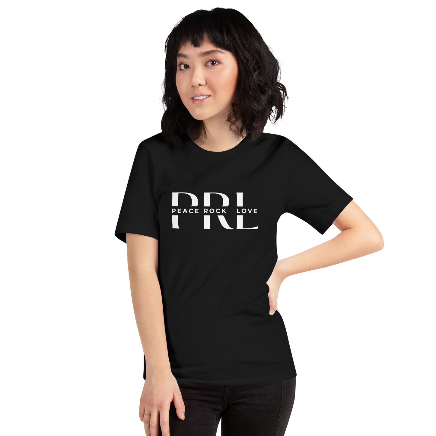 Logo | White on Black Unisex t-shirt