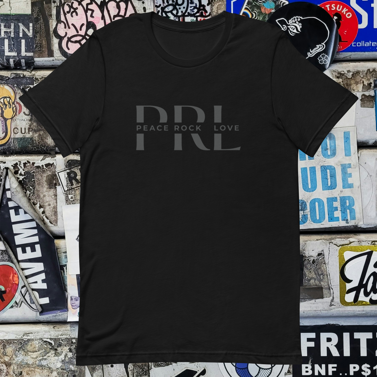 Logo | Gray on Black Unisex t-shirt