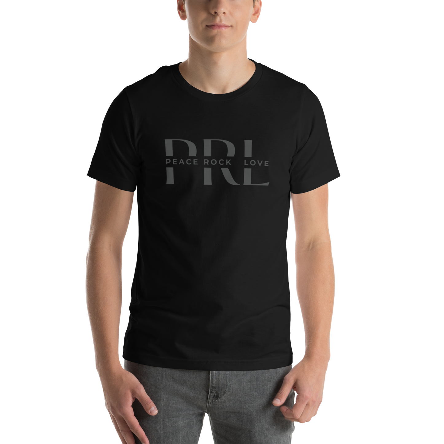 Logo | Gray on Black Unisex t-shirt