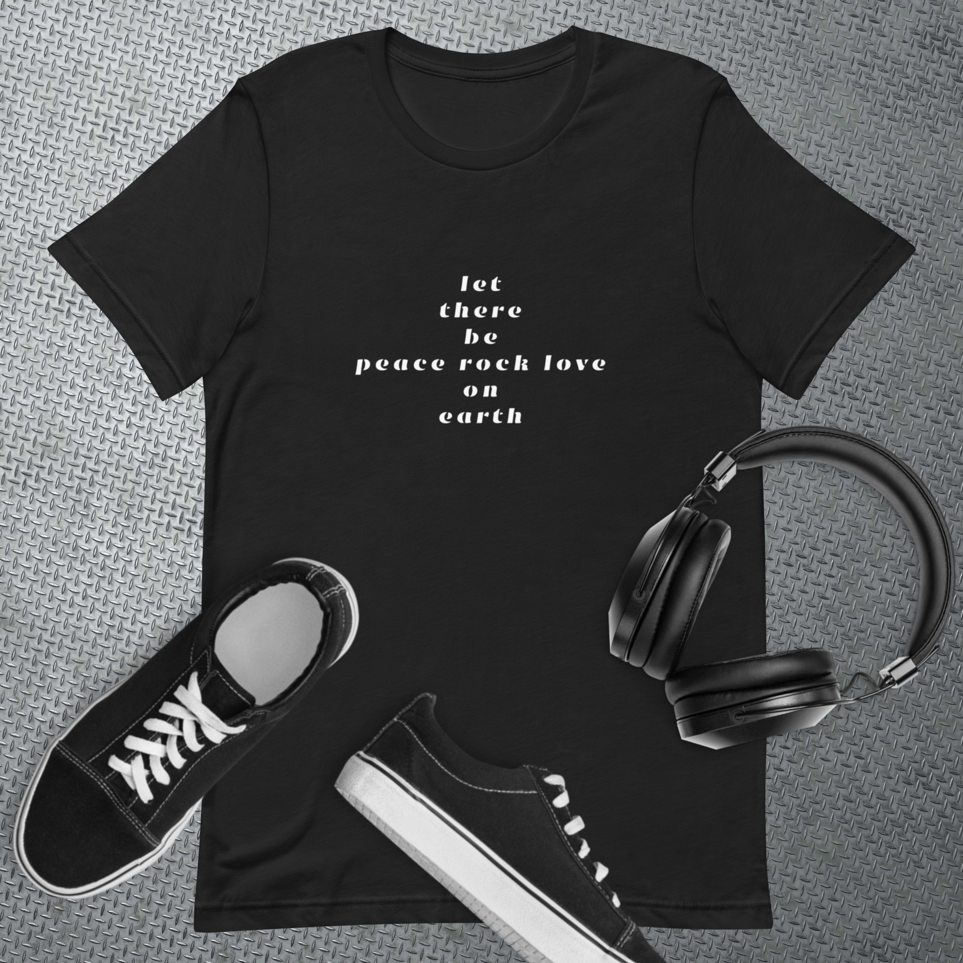 Urban Backwoods T-Shirt Uomo 'Rock In Peace' - 100% Cotone, Vestibilità Regolare, Stampe Di Qualità