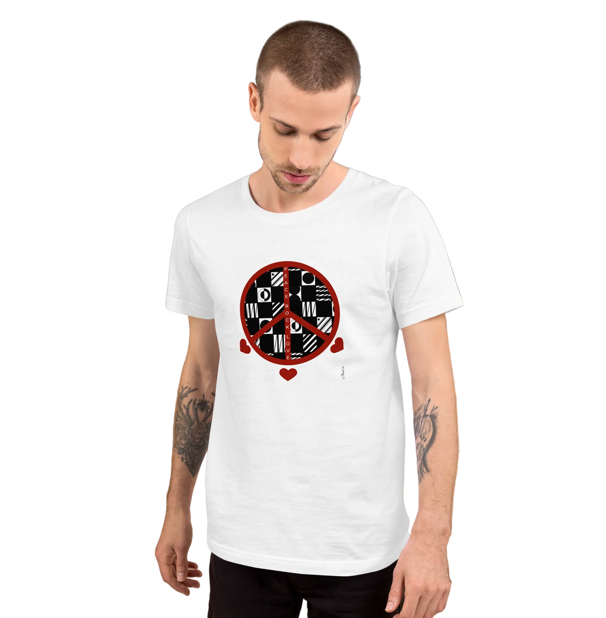 Because | White Unisex t-shirt